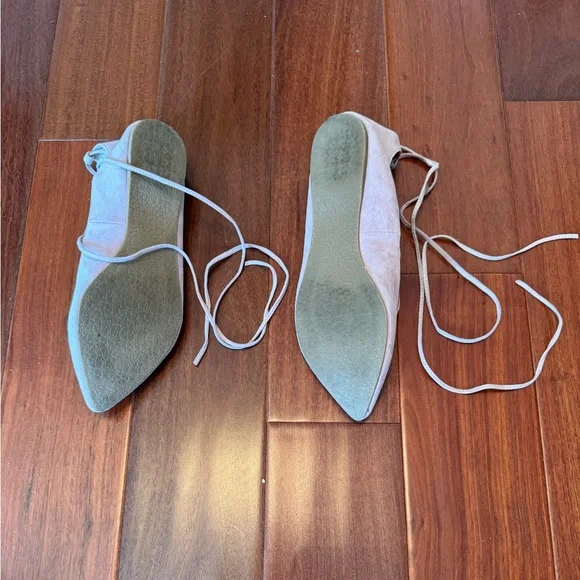 Steve Madden Size 10 Pink Lace Up Flat Shoes - Picture 7 of 8